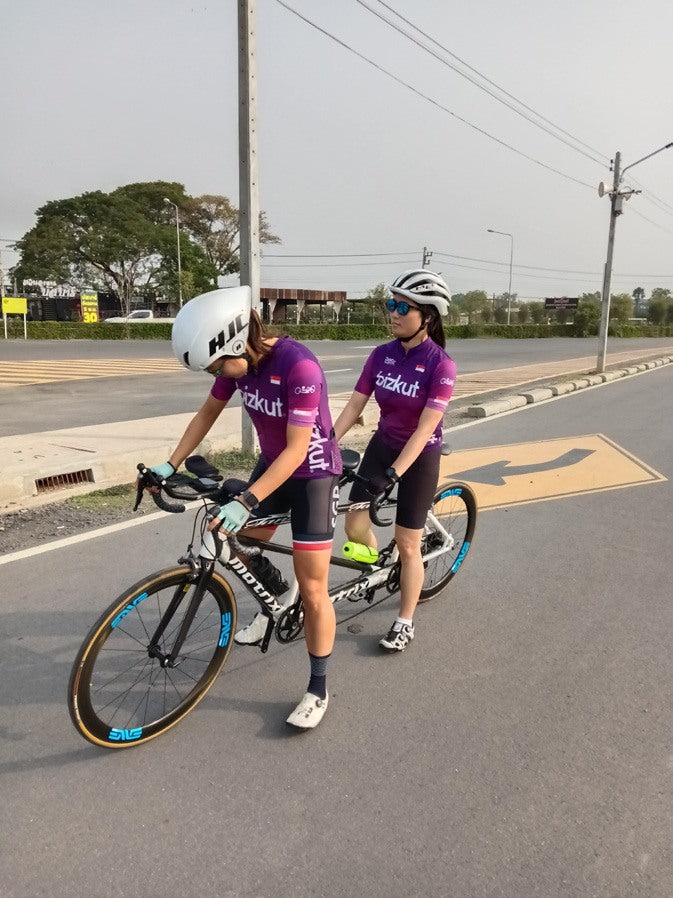 PCFS Custom Jersey worn by a cyclist
