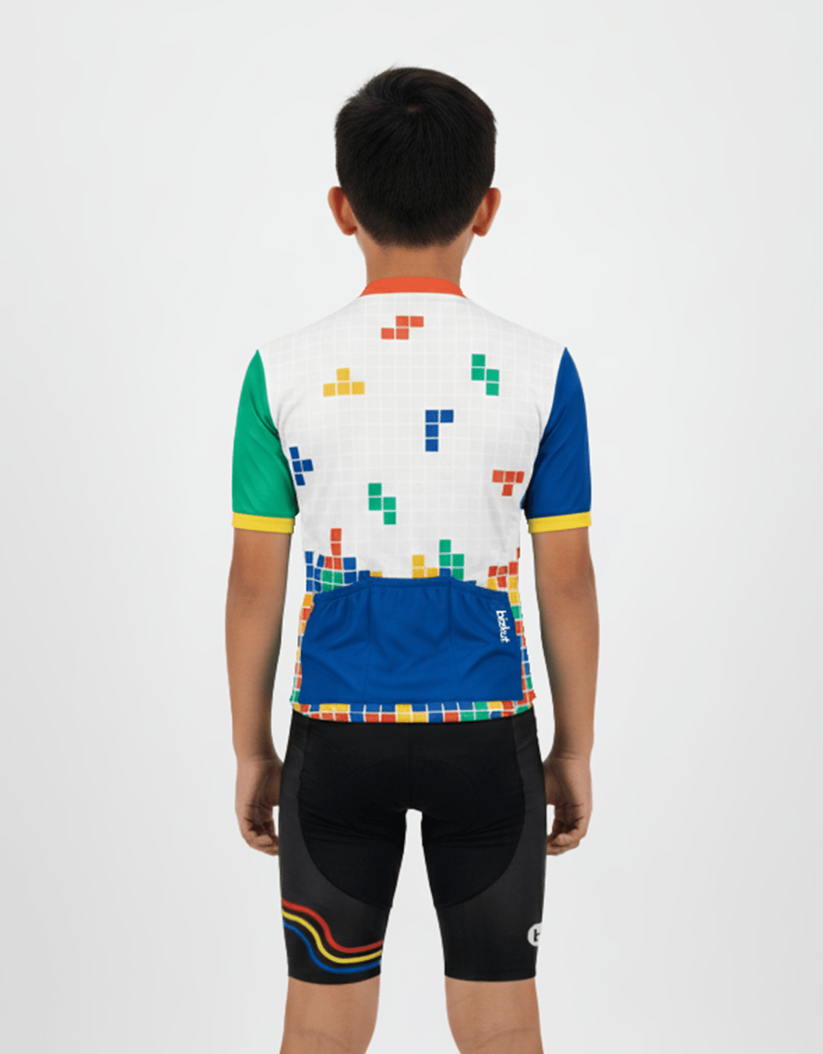 Kids Cycling Tetris Jersey - Bizkut