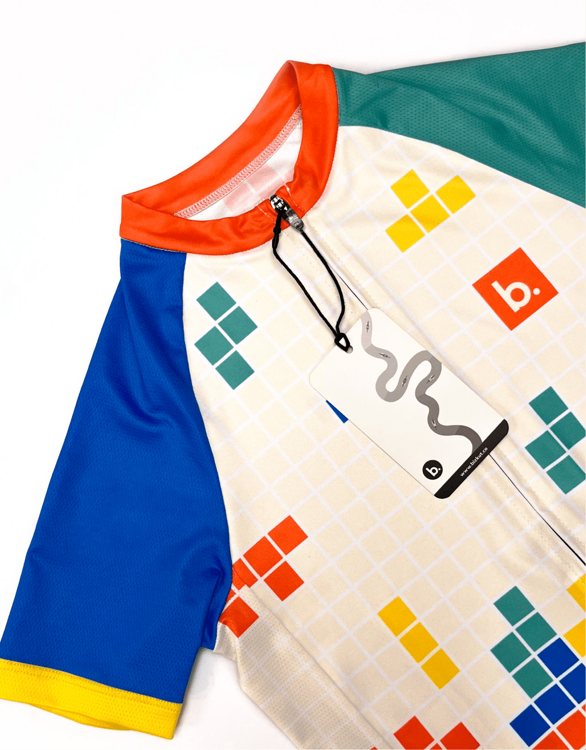 Kids Cycling Tetris Jersey - Bizkut