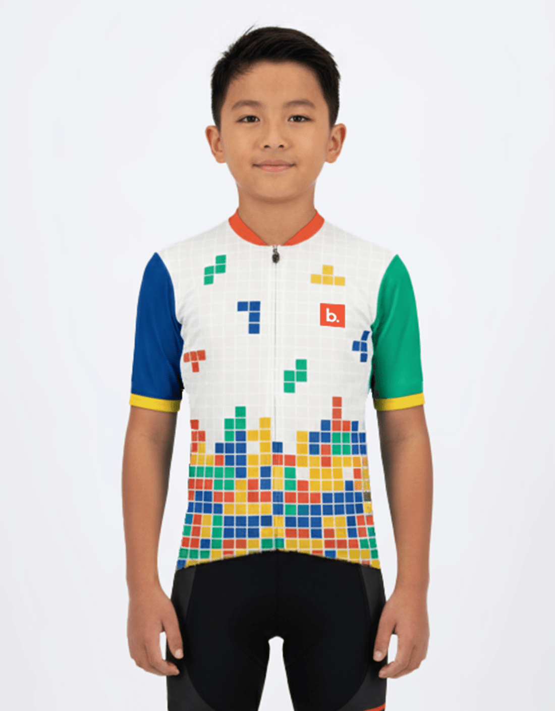 Kids Cycling Tetris Jersey - Bizkut